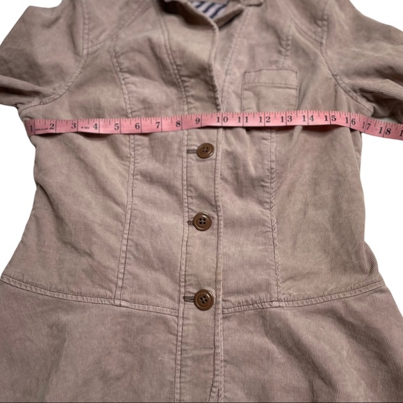 Size 6 Anthro Pilcro Dusty Pink Denim Jacket - Picture 5 of 7